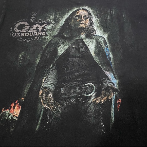 Ozzy Osbourne Black Rain T-Shirt Size Large - Picture 2 of 7
